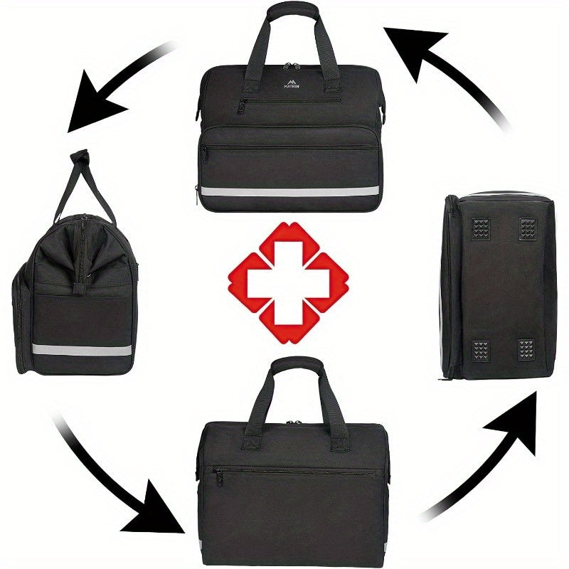 Outdoor Medical Bag, Large Water-Resistant First Aid Bags with Many Pocktets for Nursing, Portable Clinical Home Health Bag Doctor Bag Nurse
