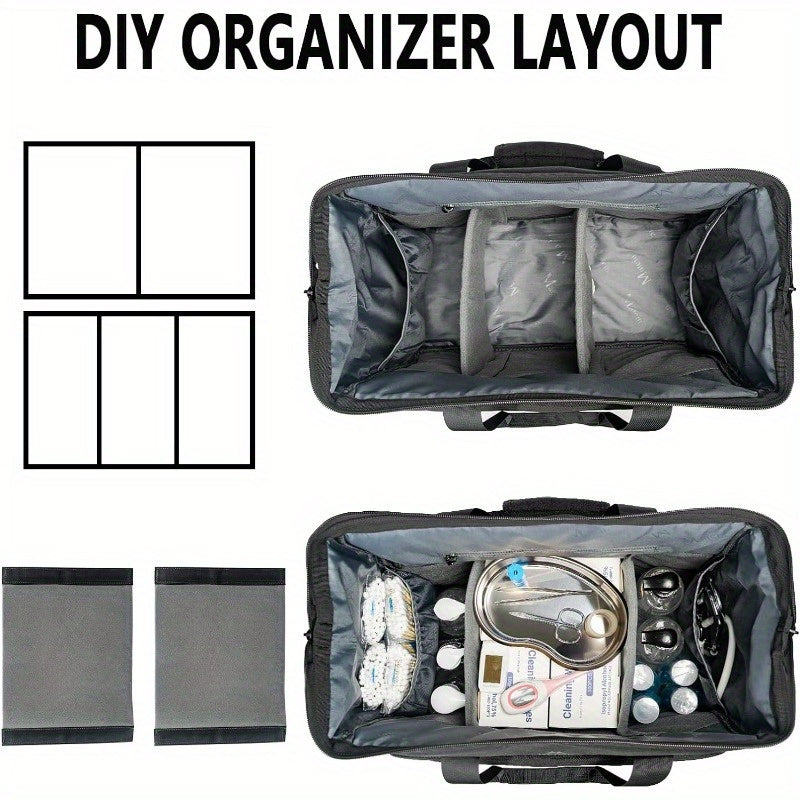 Outdoor Medical Bag, Large Water-Resistant First Aid Bags with Many Pocktets for Nursing, Portable Clinical Home Health Bag Doctor Bag Nurse