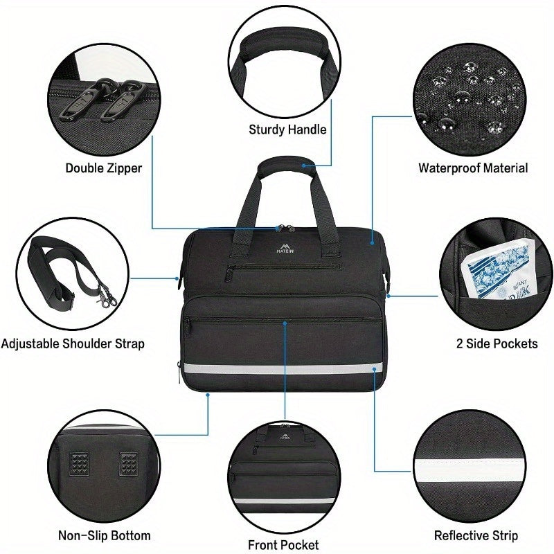 Outdoor Medical Bag, Large Water-Resistant First Aid Bags with Many Pocktets for Nursing, Portable Clinical Home Health Bag Doctor Bag Nurse