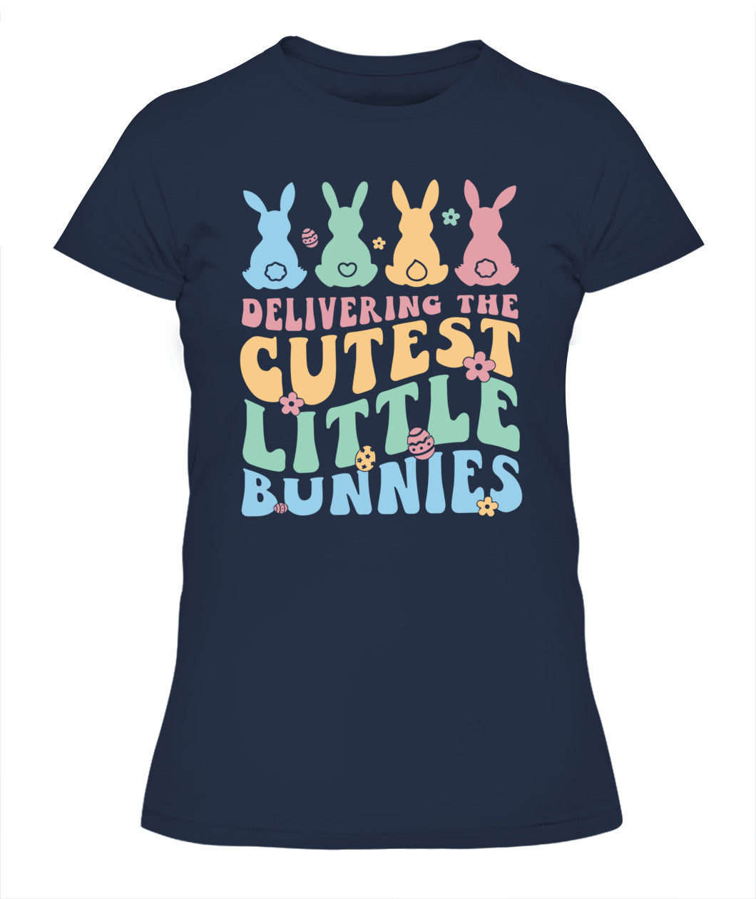 Delivering The Cutest Little Bunnies Happy Easter Nurse Crew Shirt