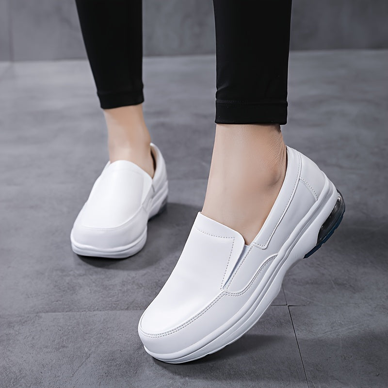 Women's Slip-On Nurse Shoes, Slip Resistant Ladies Casual Shoes