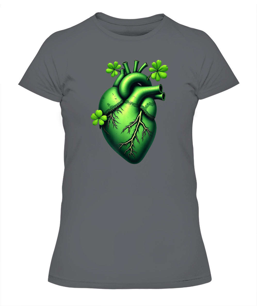 Shamrock Heart Cardiac Nurse St Patricks Day Shirt