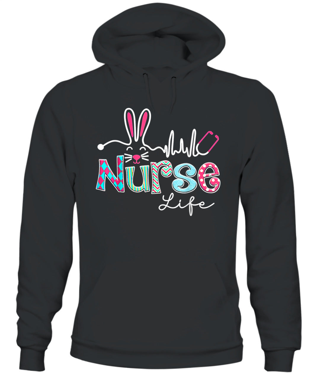 Nurse Life Stethoscope Nursing Cute Easter Bunny Easter Day Shirt