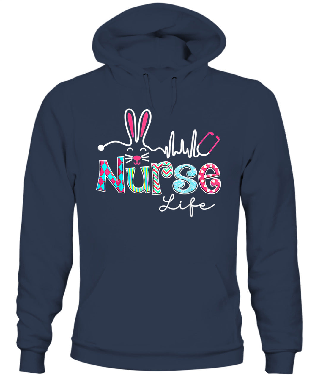Nurse Life Stethoscope Nursing Cute Easter Bunny Easter Day Shirt