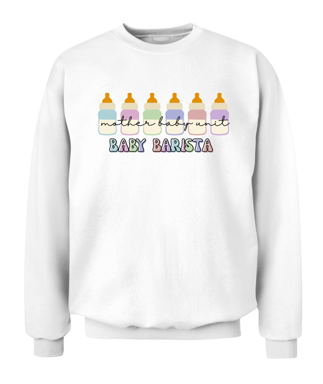Funny Mother Baby Nurse NICU Nurse Milk Bottle Baby Barista Shirt