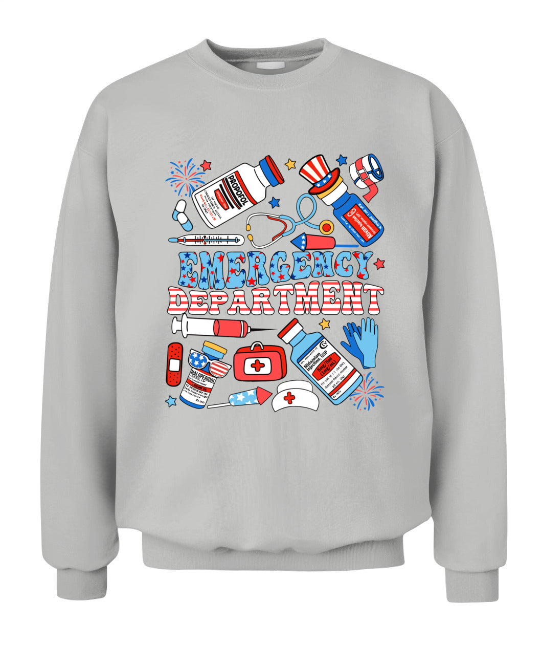 Emergency Department 4th of July ER ED Emergency Room Nurse Shirt