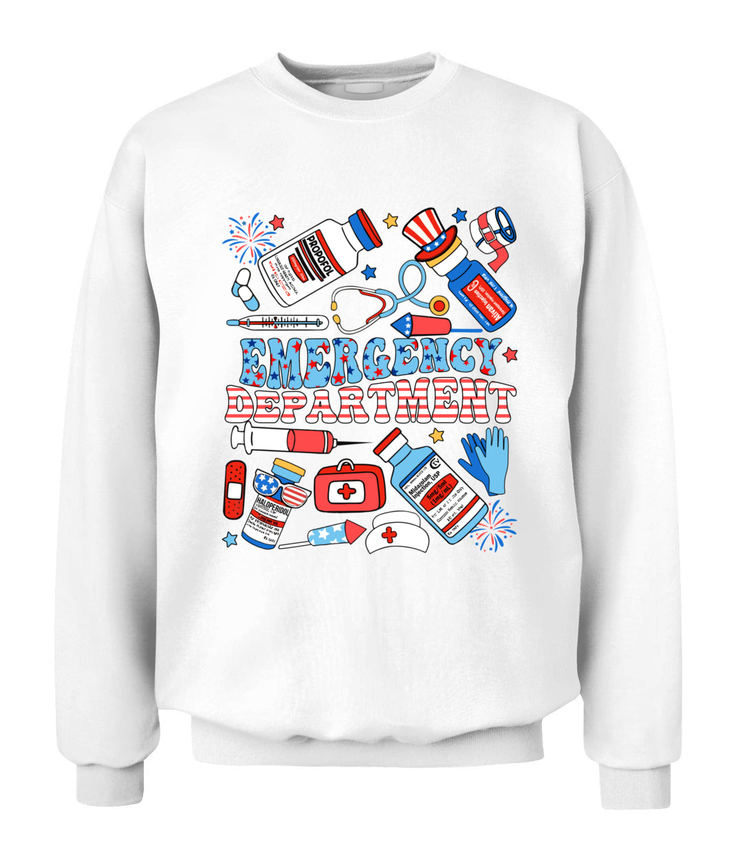 Emergency Department 4th of July ER ED Emergency Room Nurse Shirt