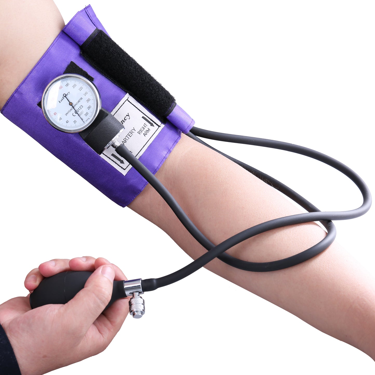Sphygmomanometer with Stethoscope Kit, Universal BP Cuff (10-16), Adult Professional Manual Blood Pressure Monitor, Zipper Case Included, Purple