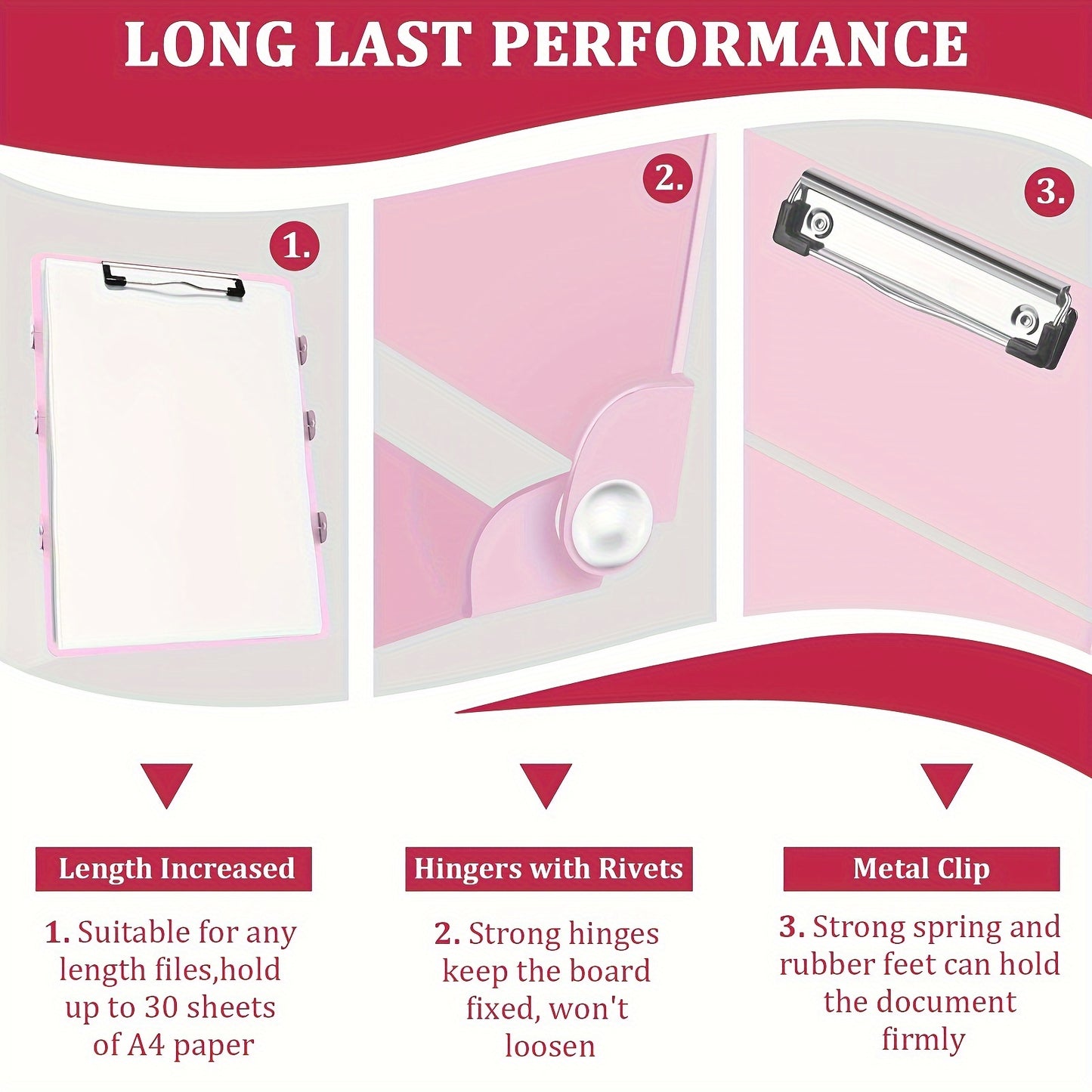 4 Layers Aluminum Nursing Clipboard Foldable - Pocket Size 3.5 x 9 inches with Medical Edition Cheat Sheets for Nurses, Students, and Doctors
