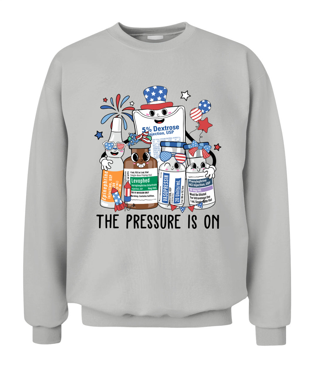 The Pressure is 4th On July ICU Nurse Crew Independence Day Shirt