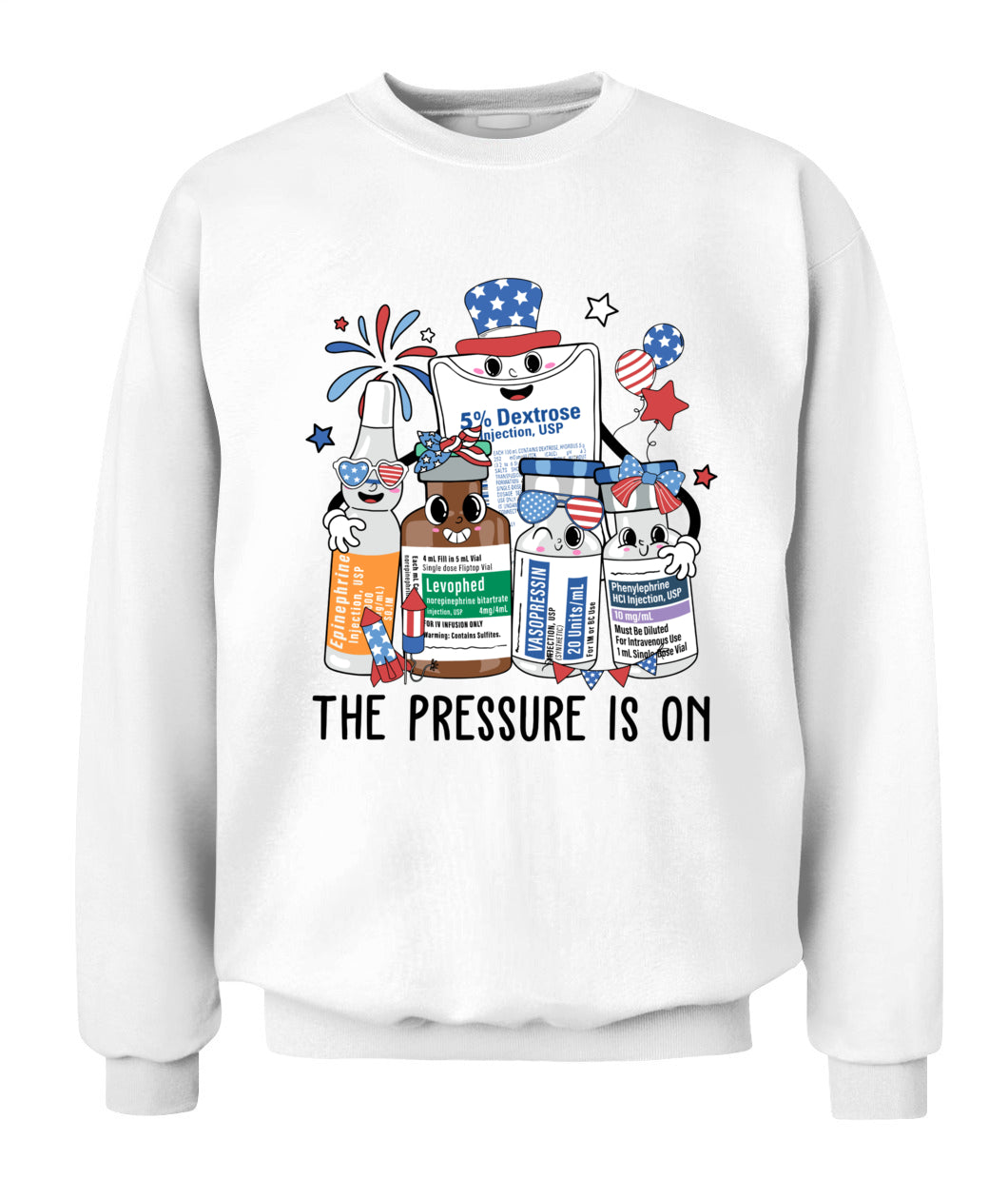The Pressure is 4th On July ICU Nurse Crew Independence Day Shirt