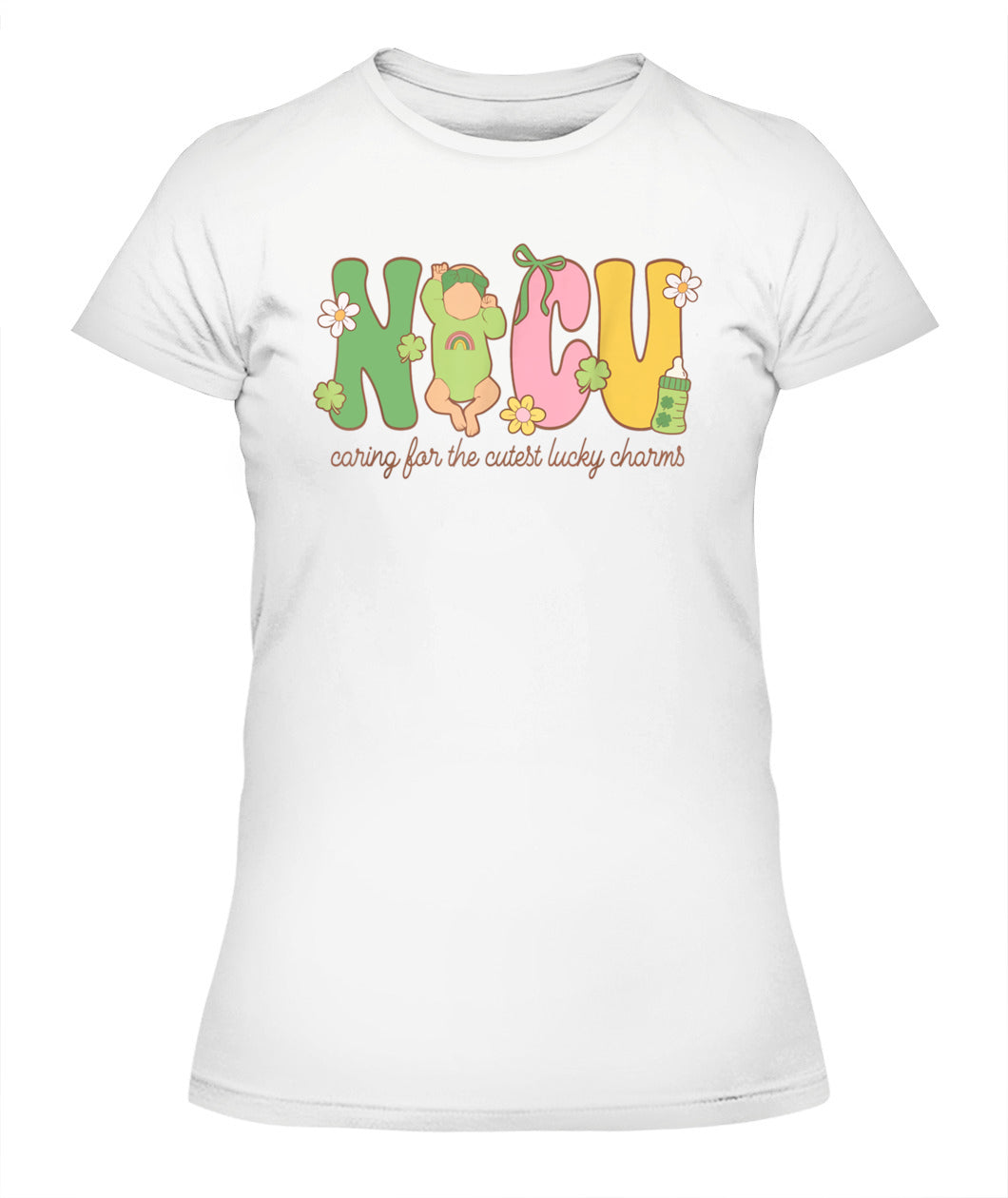 NICU St. Patrick's Day Caring For The Cutest Lucky Charms Shirt