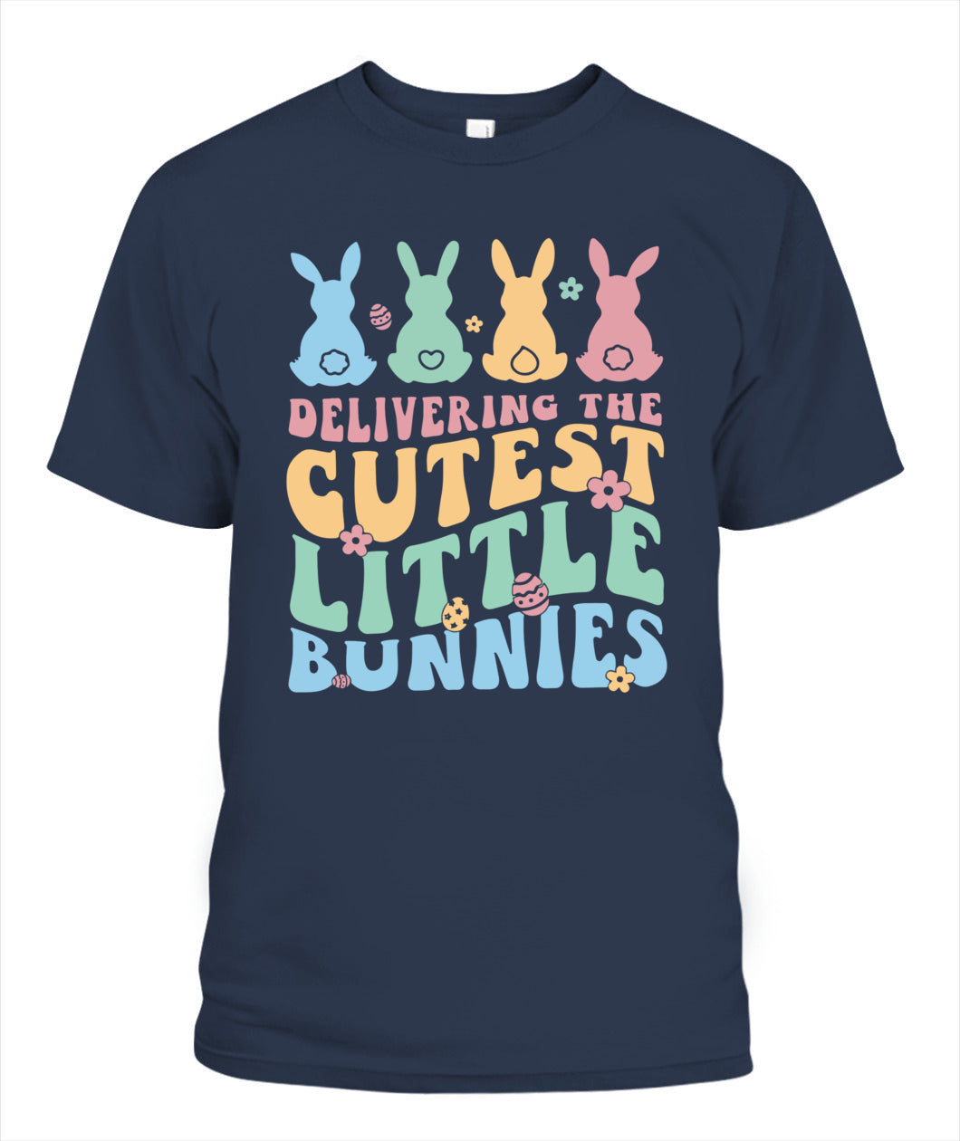 Delivering The Cutest Little Bunnies Happy Easter Nurse Crew Shirt
