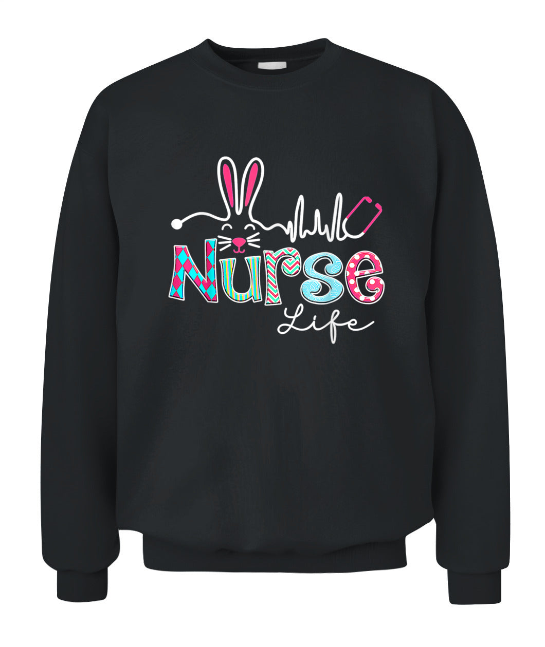 Nurse Life Stethoscope Nursing Cute Easter Bunny Easter Day Shirt