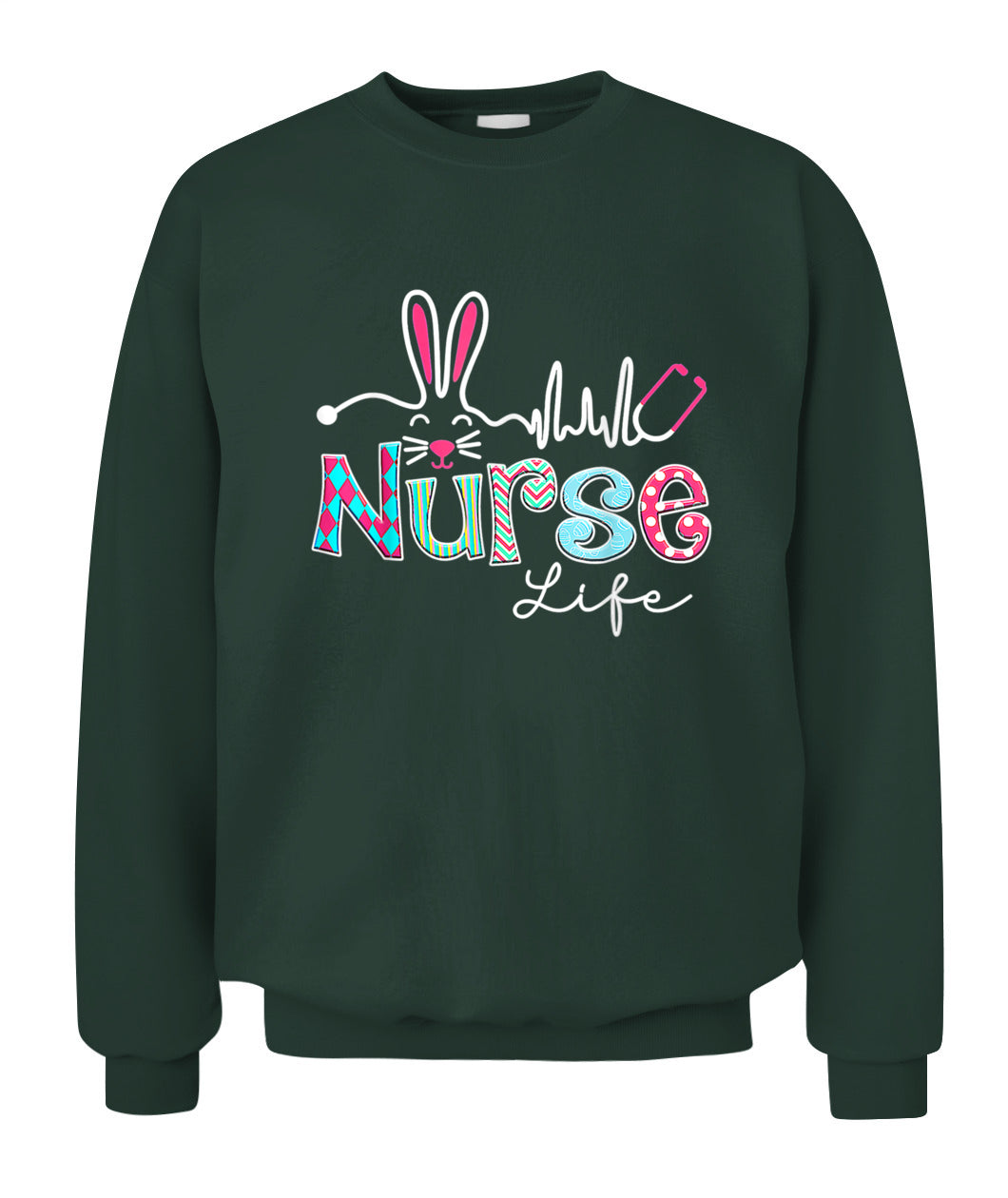 Nurse Life Stethoscope Nursing Cute Easter Bunny Easter Day Shirt
