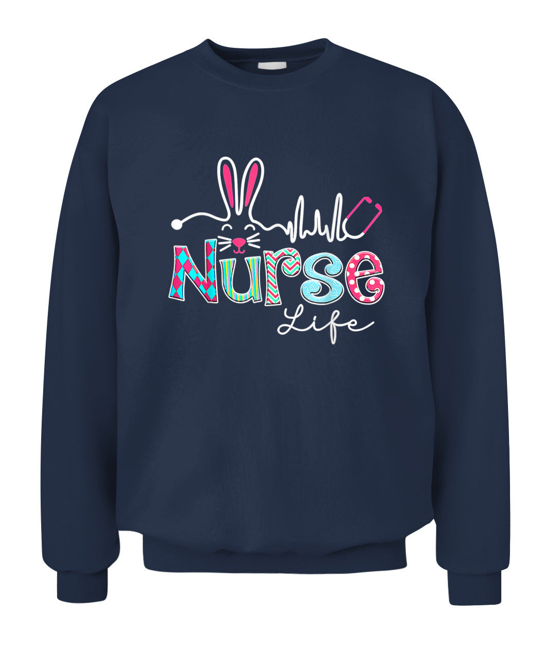 Nurse Life Stethoscope Nursing Cute Easter Bunny Easter Day Shirt
