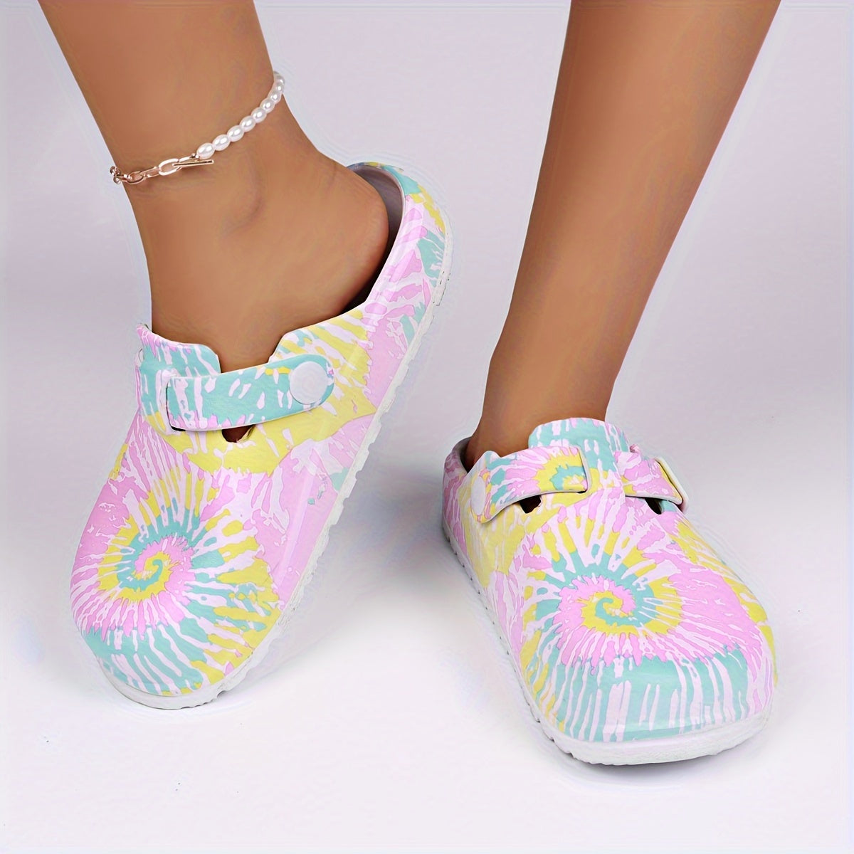 Lightweight EVA Round-Toe Non-Slip Mules - Women'S Summer Beach Nurse Shoes, Indoor Mules for Women