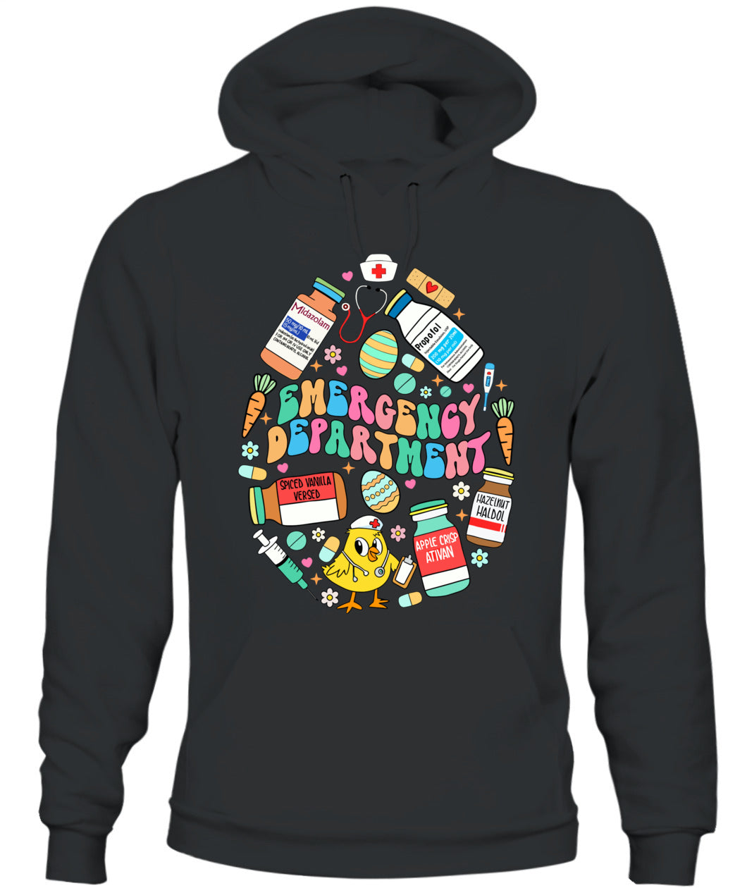 Easter Eggs Emergency Department Er Ed Nurse Critical Care Shirt