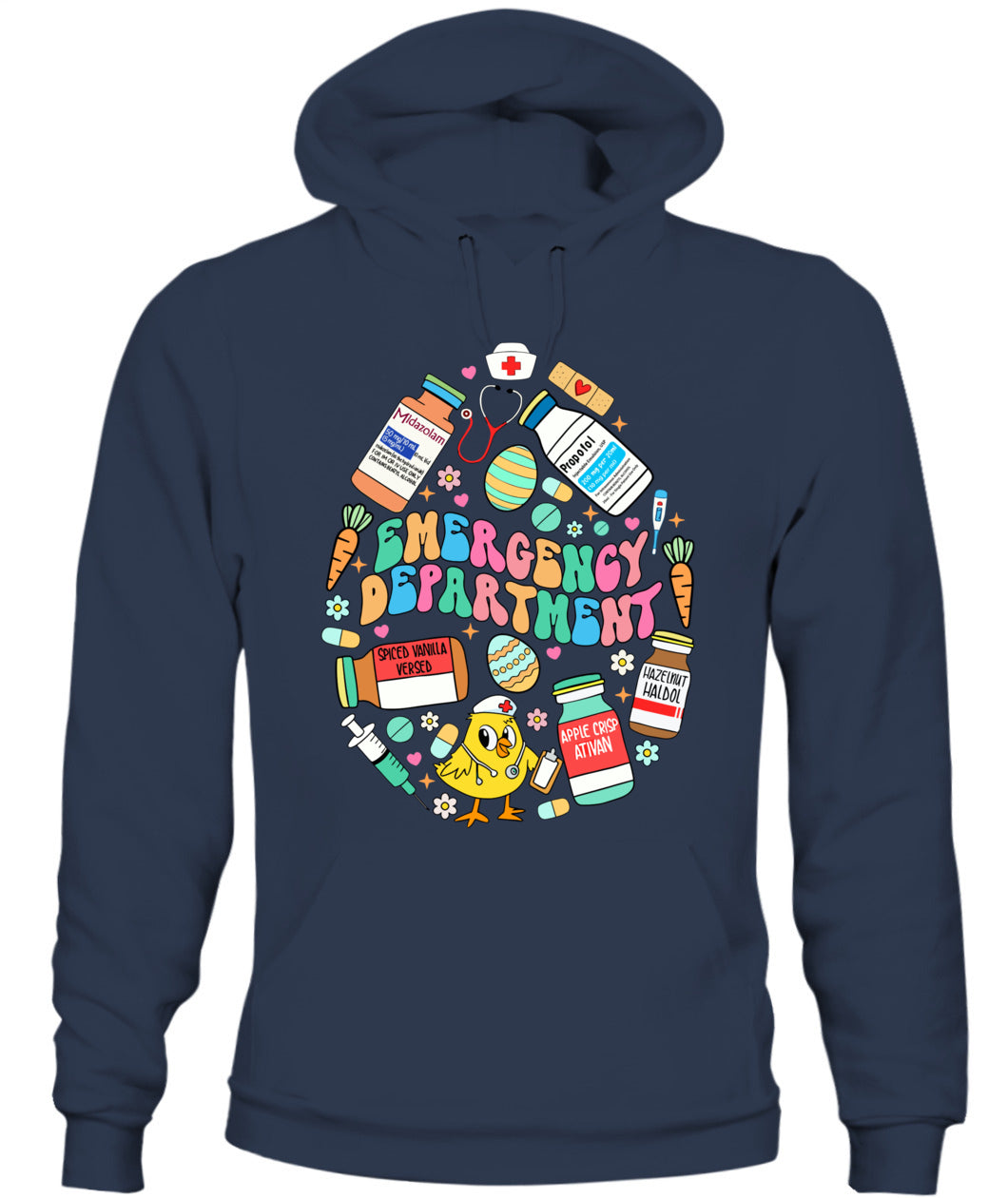 Easter Eggs Emergency Department Er Ed Nurse Critical Care Shirt