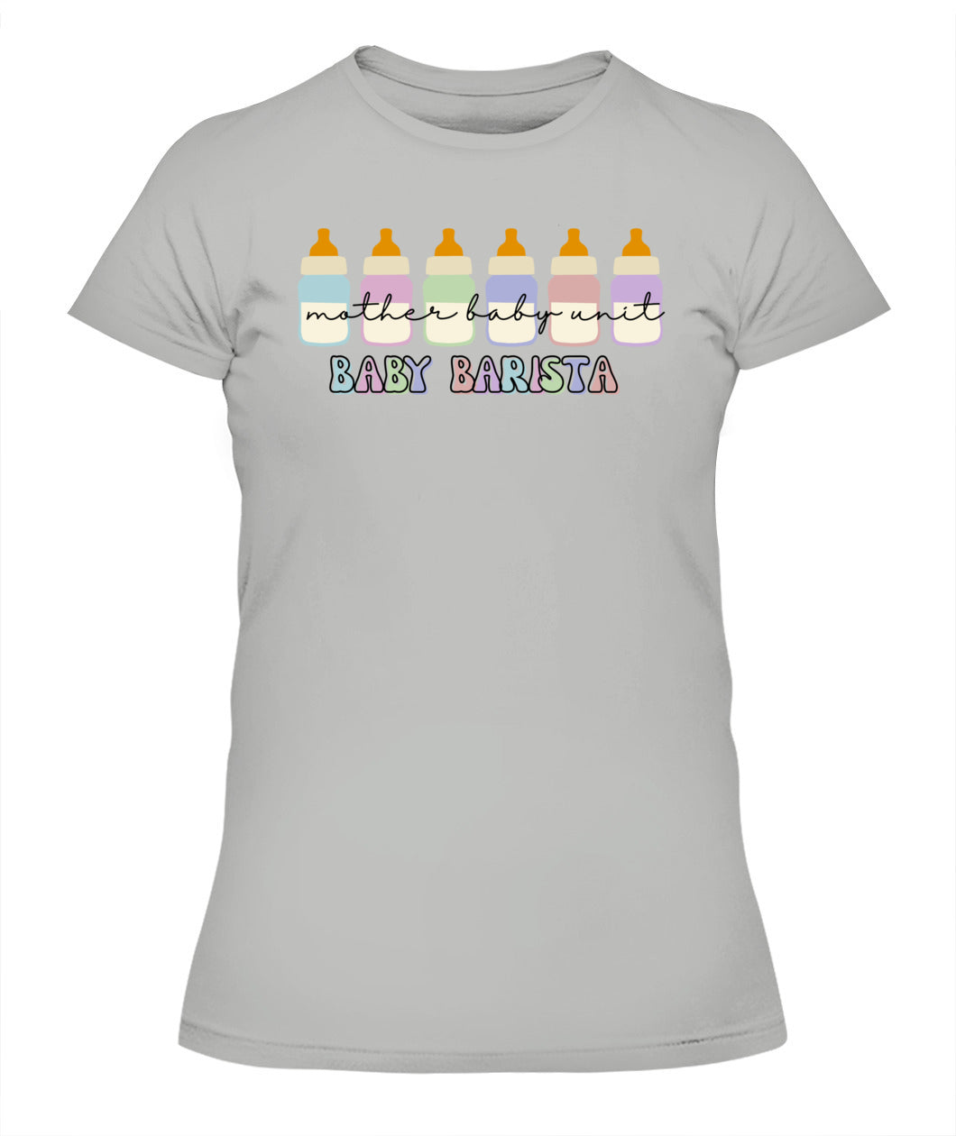 Funny Mother Baby Nurse NICU Nurse Milk Bottle Baby Barista Shirt