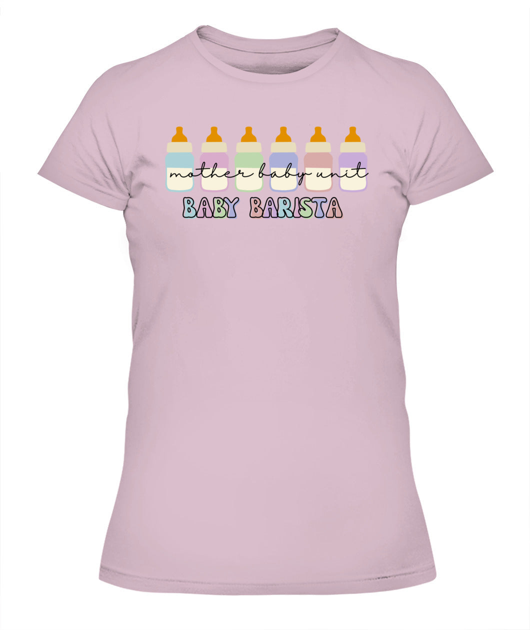 Funny Mother Baby Nurse NICU Nurse Milk Bottle Baby Barista Shirt