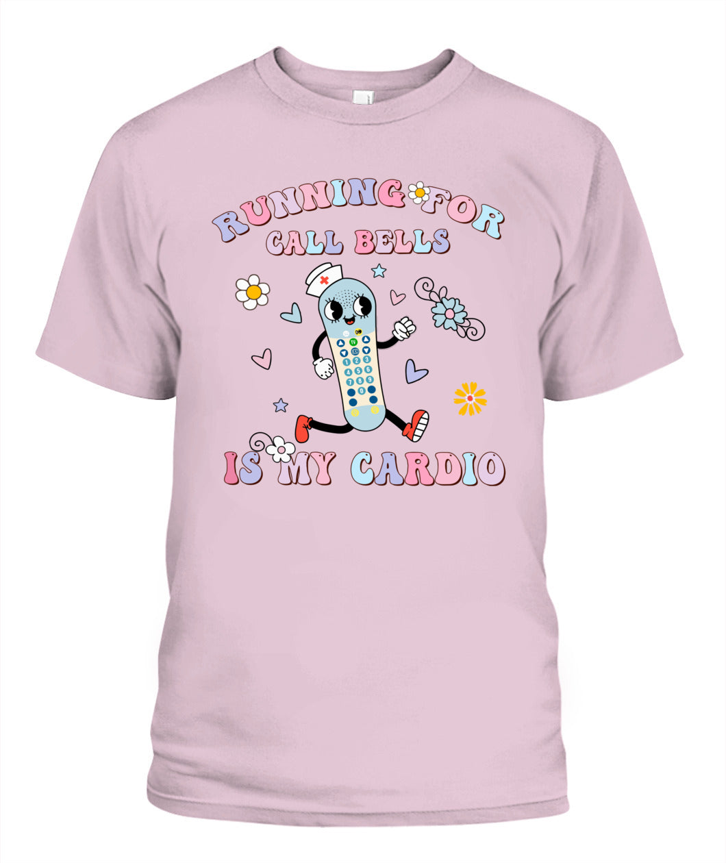 Running For Call Bells Is My Cardio PCT CNA PCA Nurse Floral Shirt