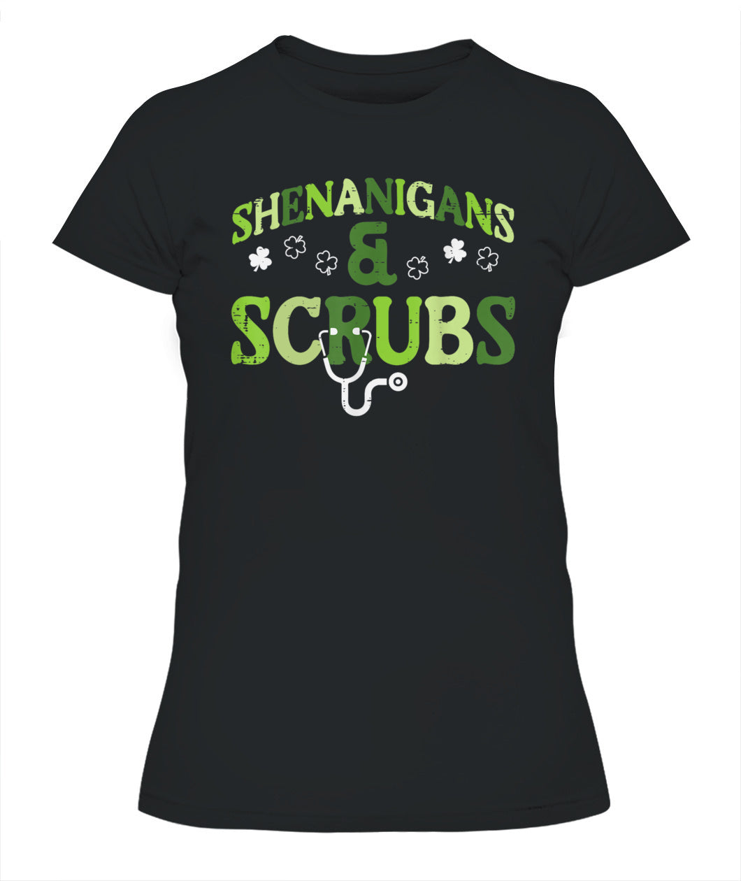 St Patricks Day Shenanigans Scrub Saint Pattys Nurse Women Shirt