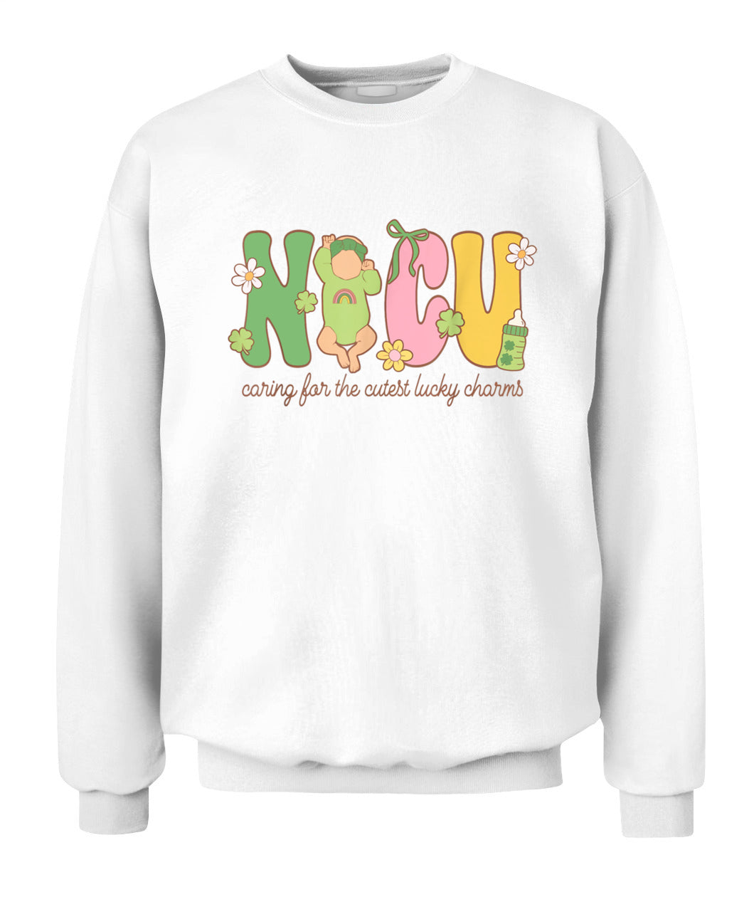 NICU St. Patrick's Day Caring For The Cutest Lucky Charms Shirt