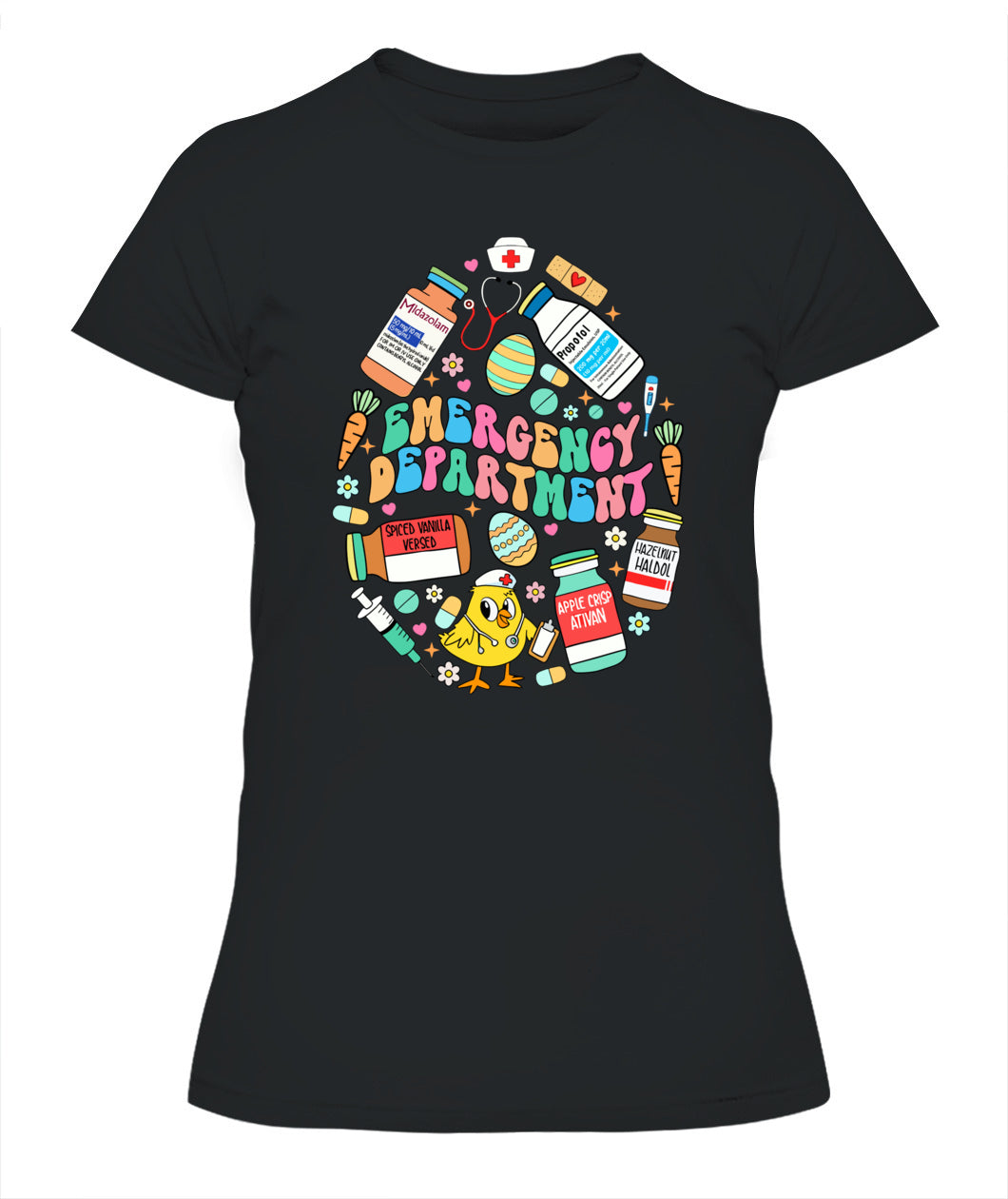 Easter Eggs Emergency Department Er Ed Nurse Critical Care Shirt