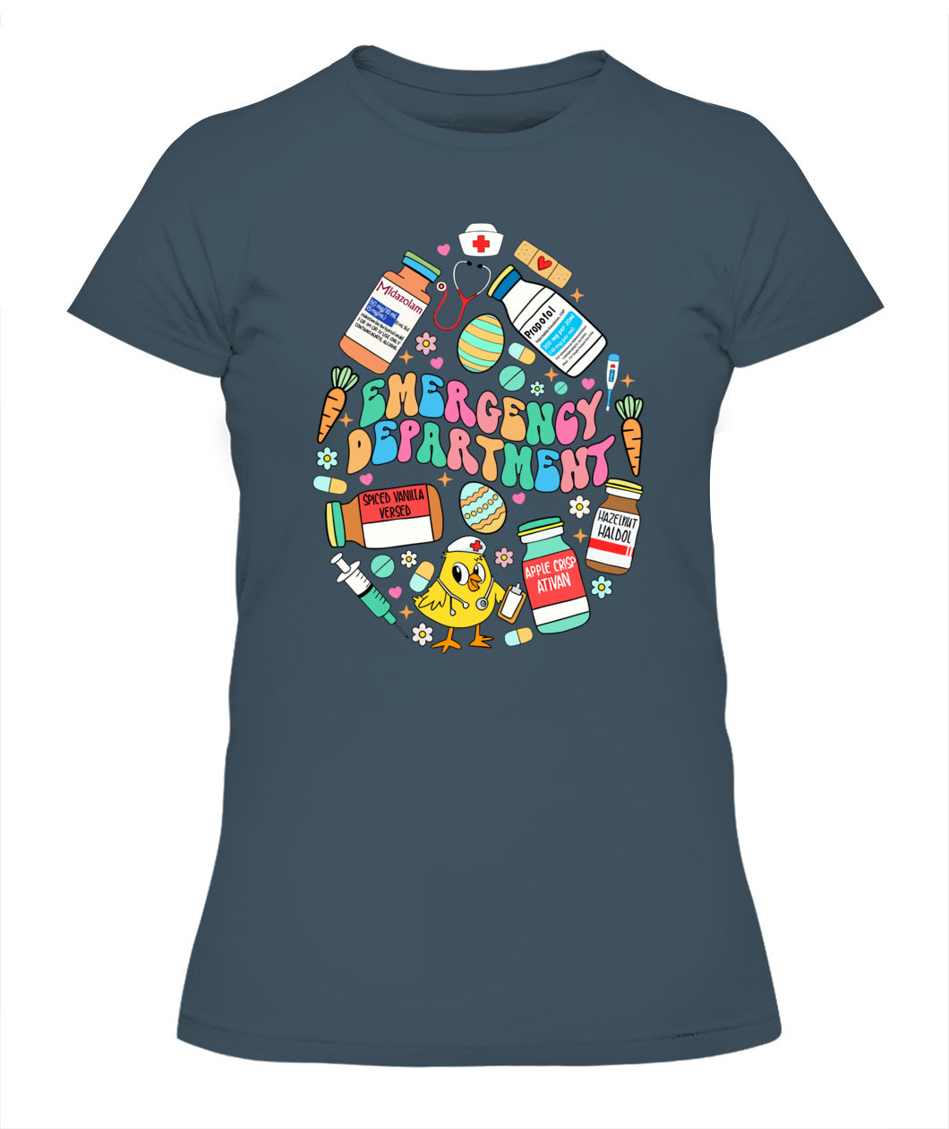 Easter Eggs Emergency Department Er Ed Nurse Critical Care Shirt