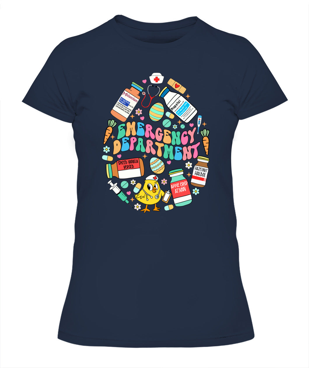 Easter Eggs Emergency Department Er Ed Nurse Critical Care Shirt