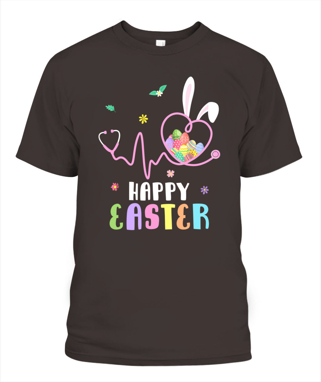 Bunny Nurse Stethoscope Happy Easter Eggs Rabbit Nurses Shirt