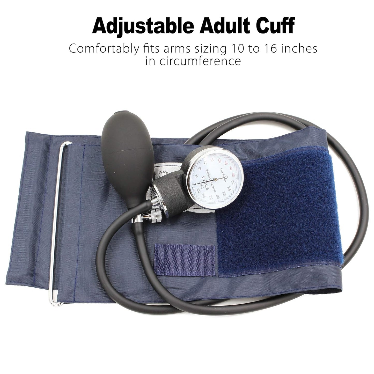 Aneroid Sphygmomanometer with Stethoscope Kit, Professional Manual Blood Pressure Monitor and Universal