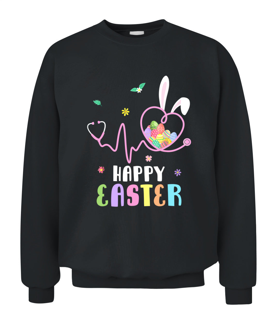 Bunny Nurse Stethoscope Happy Easter Eggs Rabbit Nurses Shirt