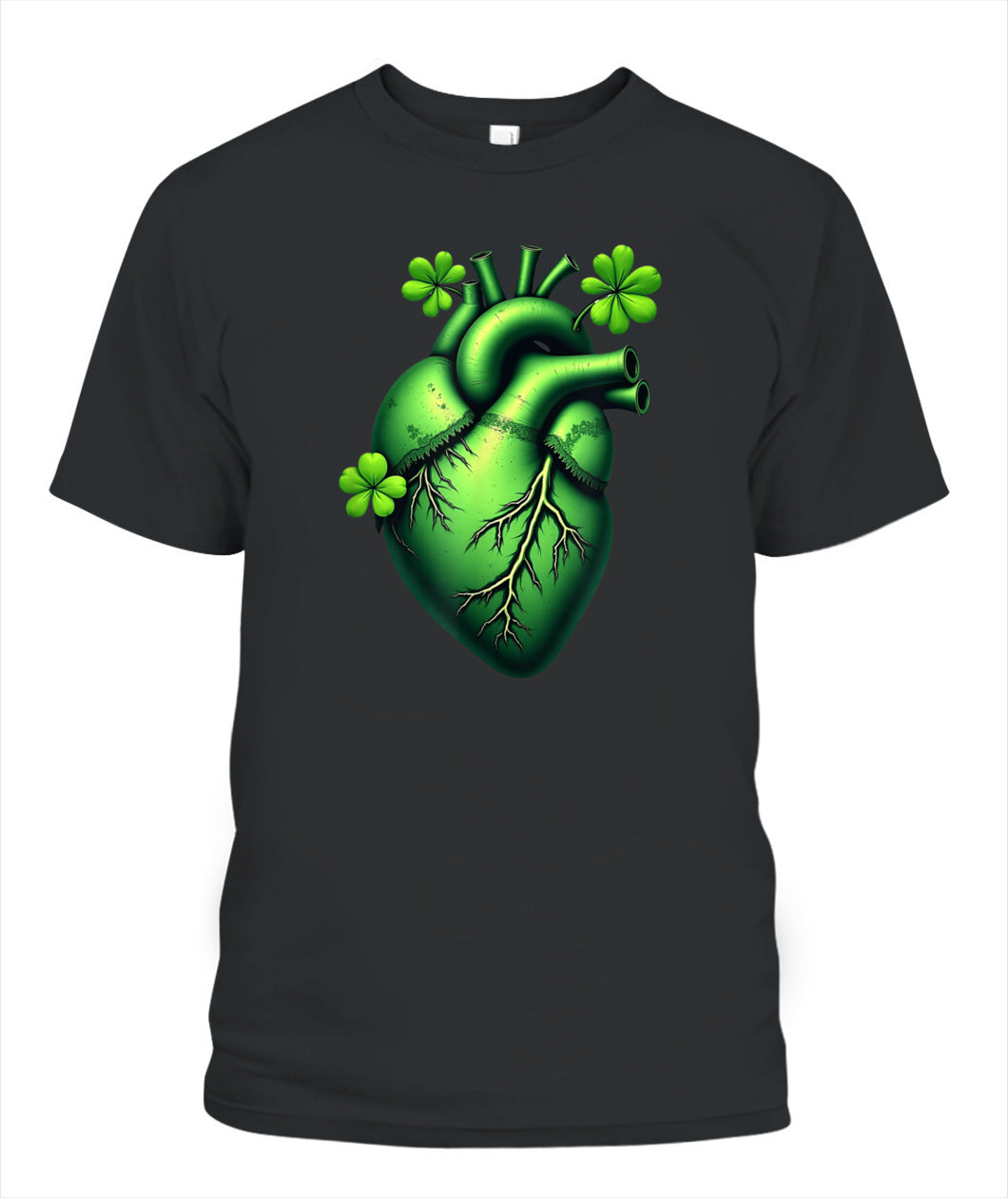 Shamrock Heart Cardiac Nurse St Patricks Day Shirt