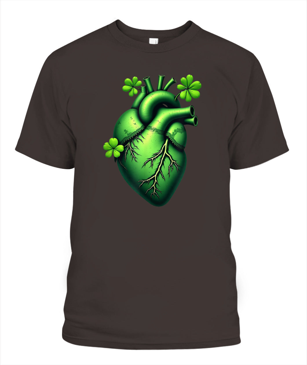 Shamrock Heart Cardiac Nurse St Patricks Day Shirt