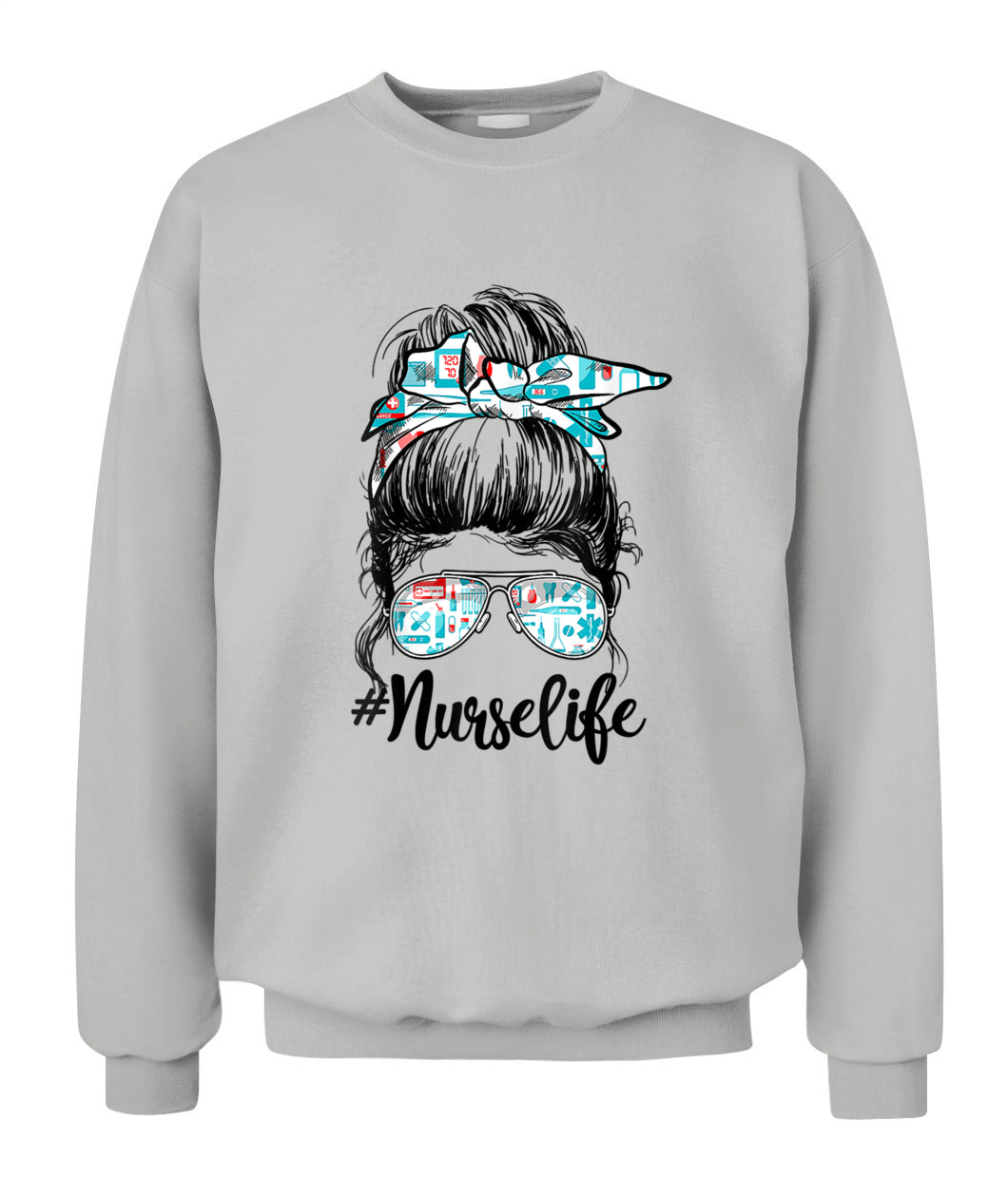 Nurse Messy Bun Nursing Life RN LPN CNA Healthcare Shirt