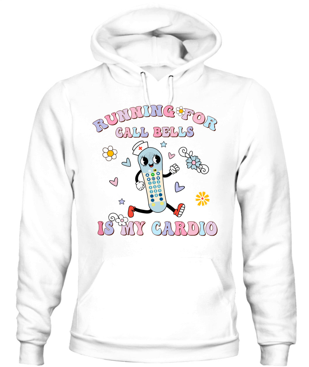 Running For Call Bells Is My Cardio PCT CNA PCA Nurse Floral Shirt