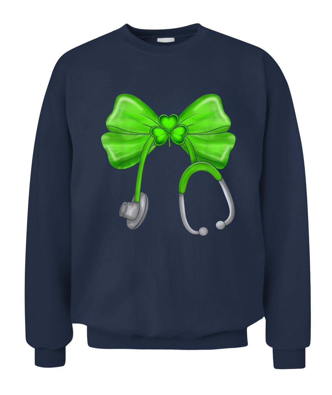 St Patricks Day Shamrock Coquette Bow Nurse Scrub Top Women Shirt