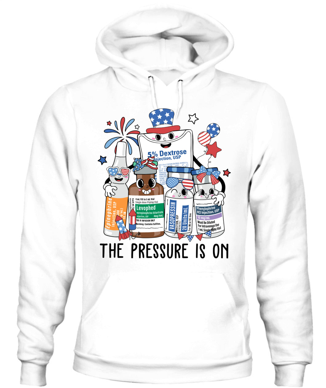 The Pressure is 4th On July ICU Nurse Crew Independence Day Shirt