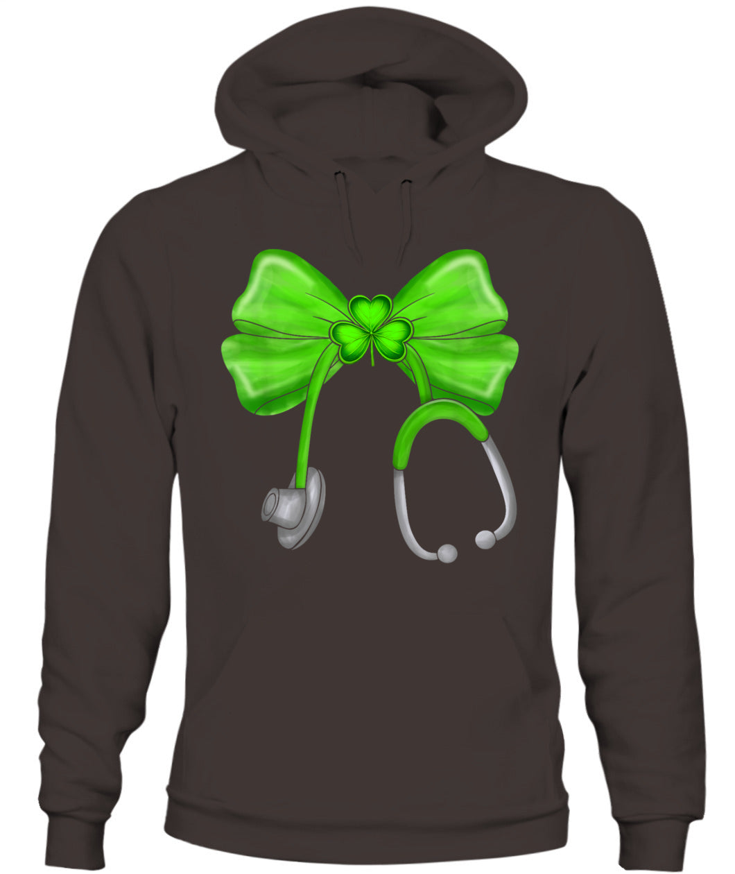 St Patricks Day Shamrock Coquette Bow Nurse Scrub Top Women Shirt