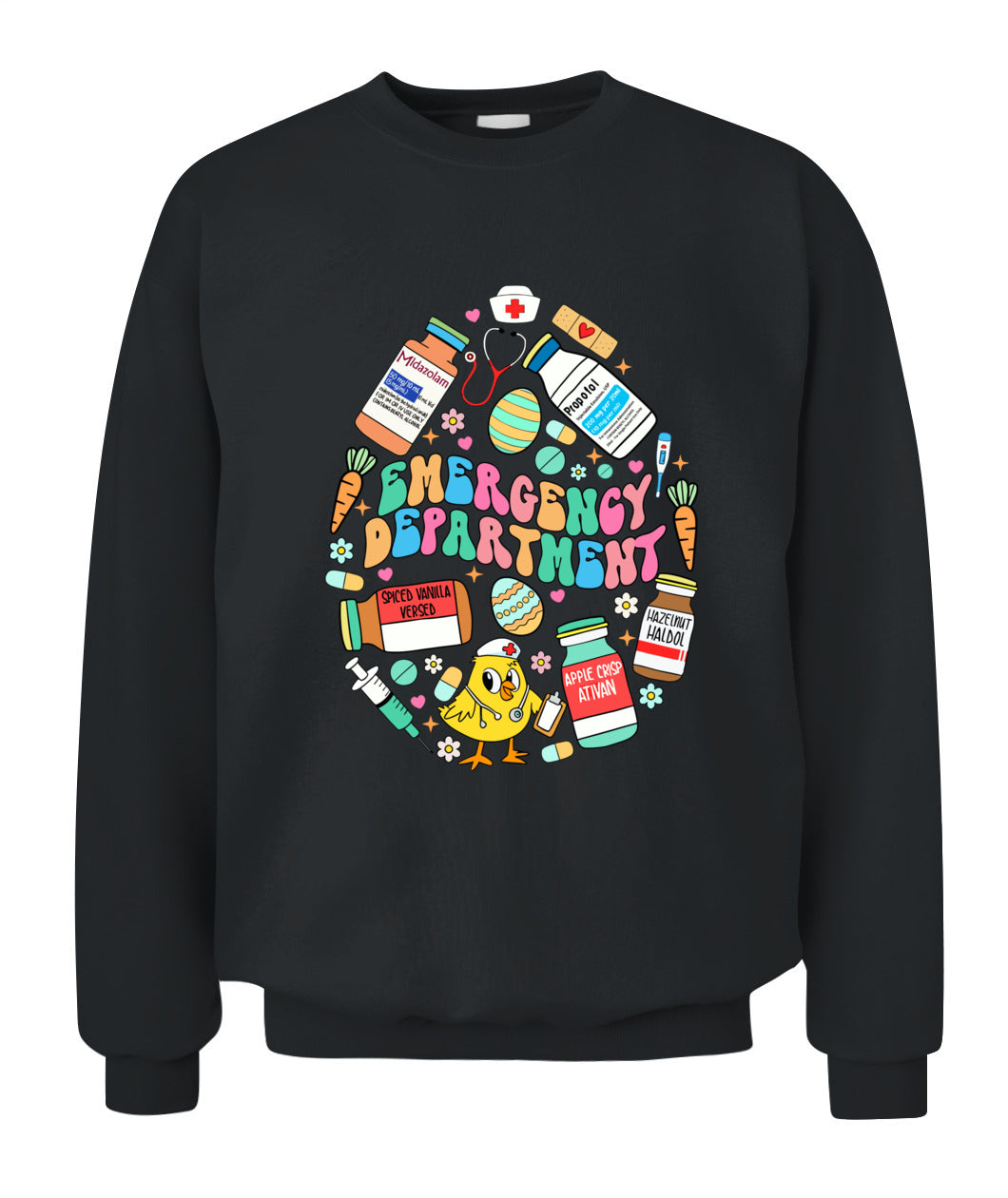 Easter Eggs Emergency Department Er Ed Nurse Critical Care Shirt