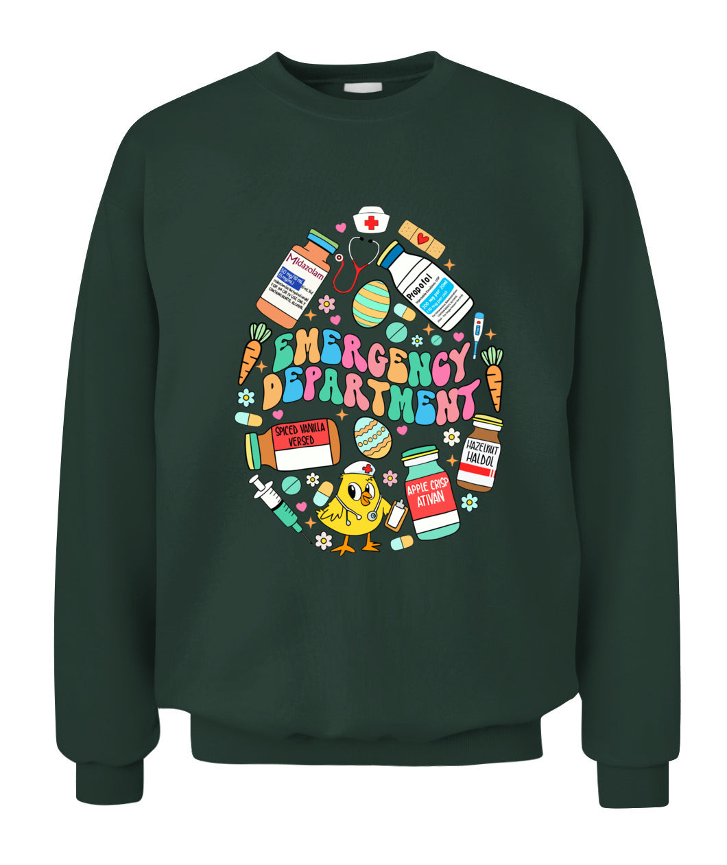 Easter Eggs Emergency Department Er Ed Nurse Critical Care Shirt