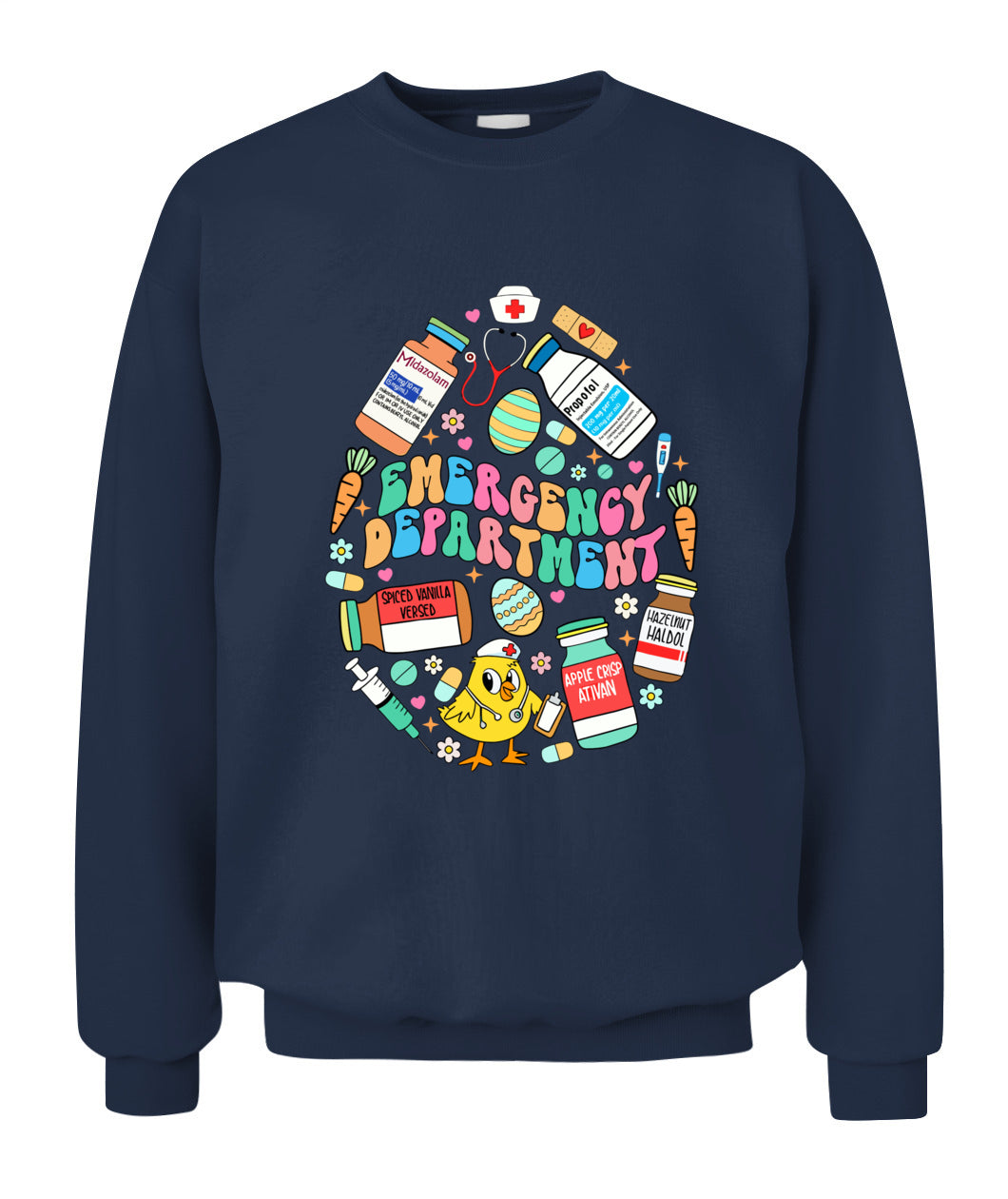 Easter Eggs Emergency Department Er Ed Nurse Critical Care Shirt