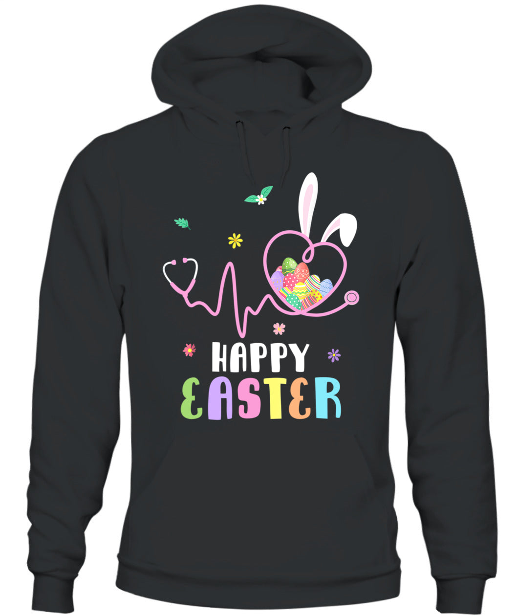 Bunny Nurse Stethoscope Happy Easter Eggs Rabbit Nurses Shirt