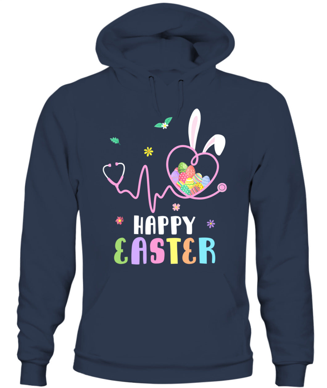 Bunny Nurse Stethoscope Happy Easter Eggs Rabbit Nurses Shirt