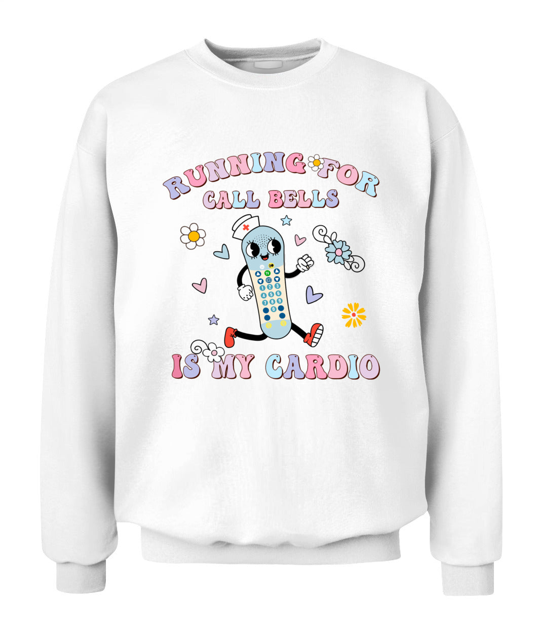 Running For Call Bells Is My Cardio PCT CNA PCA Nurse Floral Shirt