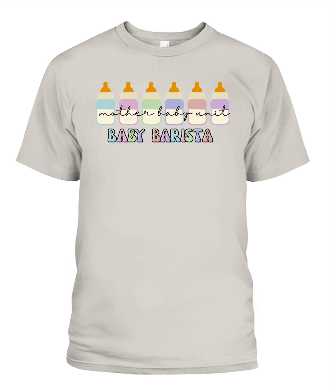 Funny Mother Baby Nurse NICU Nurse Milk Bottle Baby Barista Shirt