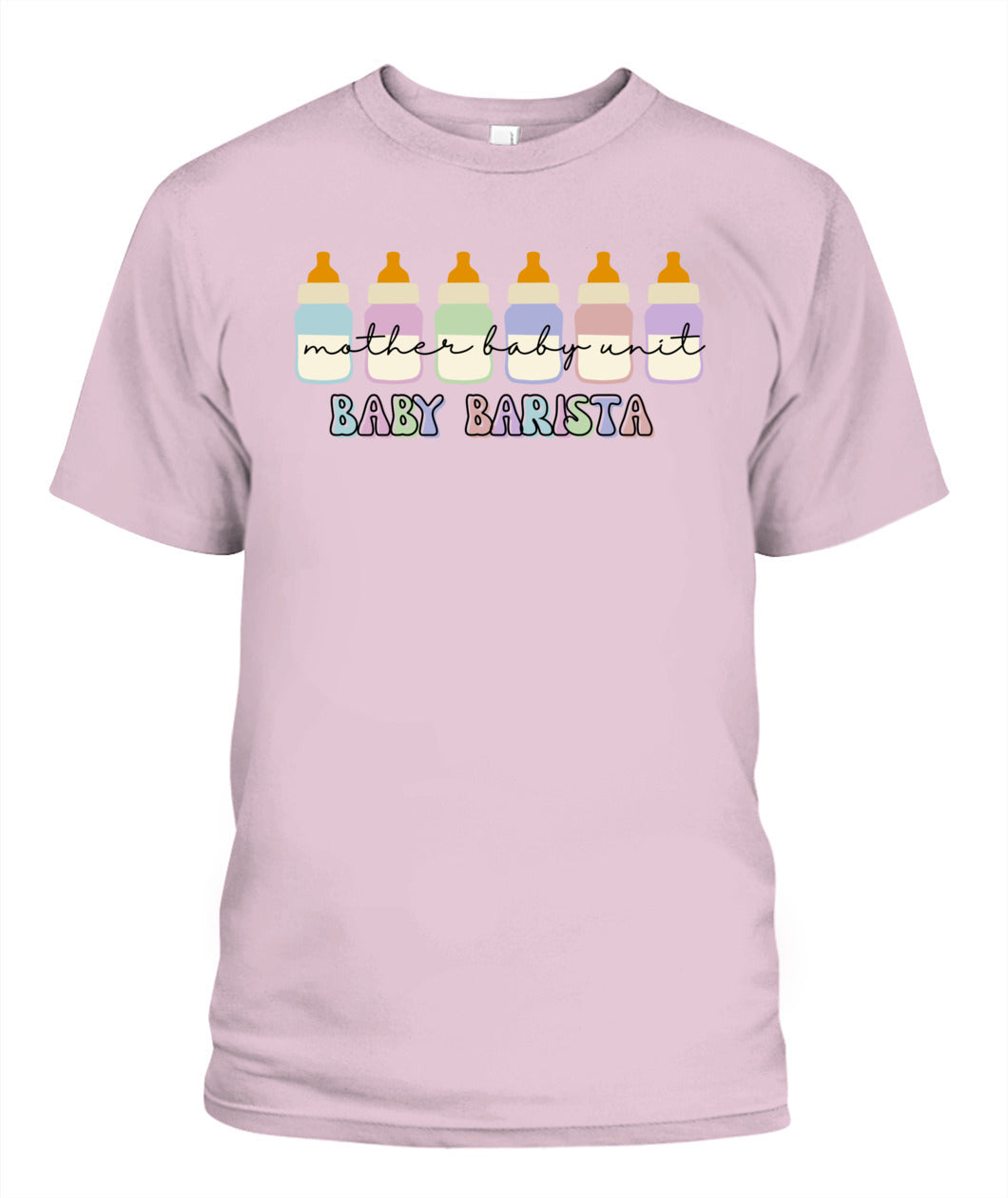 Funny Mother Baby Nurse NICU Nurse Milk Bottle Baby Barista Shirt