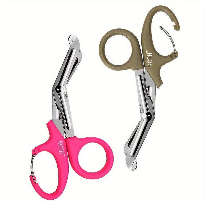 Bandage Cloth Scissors, Home Care Multifunctional Stainless Steel Scissors, Outdoor EDC Equipped with Small Scissors